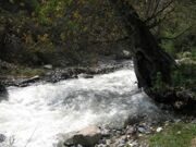  Uzbekistan Mountains. trekking to Aksarsay waterfall