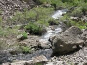 Uzbekistan mountains. Urungach lake hiking