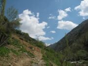  Uzbekistan Mountains. trekking to Aksarsay waterfall