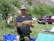 Uzbekistan Ok-bulok river fishing