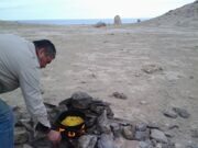 Aral Sea plov Плов на берегу Аральского моря