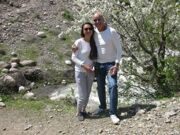  Uzbekistan Mountains. trekking to Aksarsay waterfall